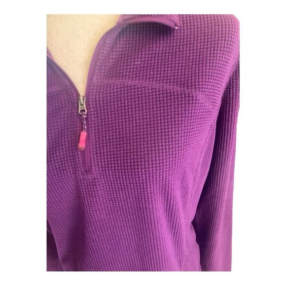 Tangerine Textured Purple Pull On Sweatershirt - Picture 4 of 8